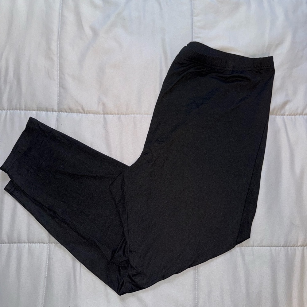 Black Elastic Waistband Leggings Size 3X